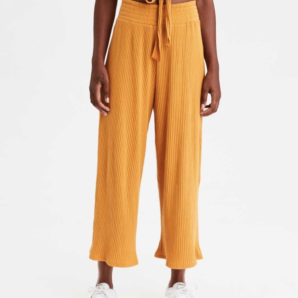 American Eagle high waisted smock knit pant